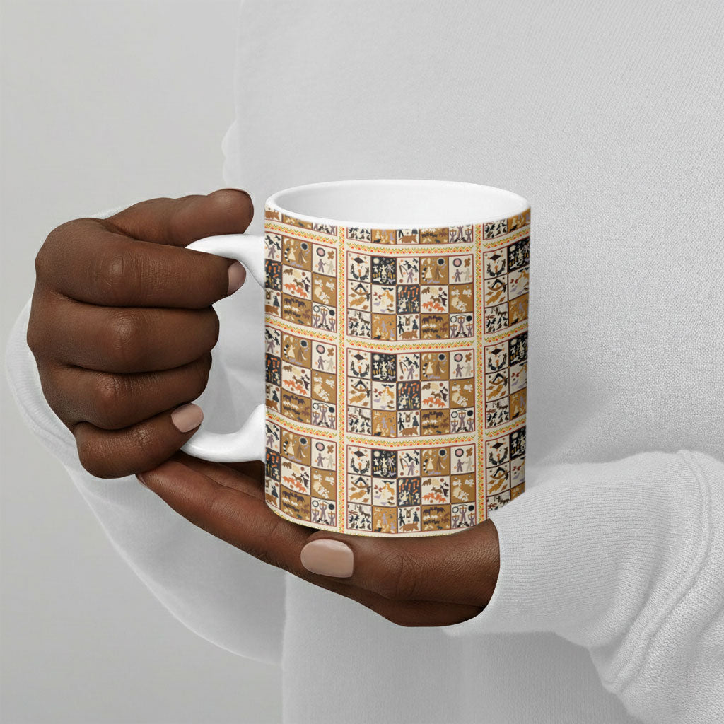 Harriet Powers 1898 Bible Quilt Ceramic Mug African American Folk Art