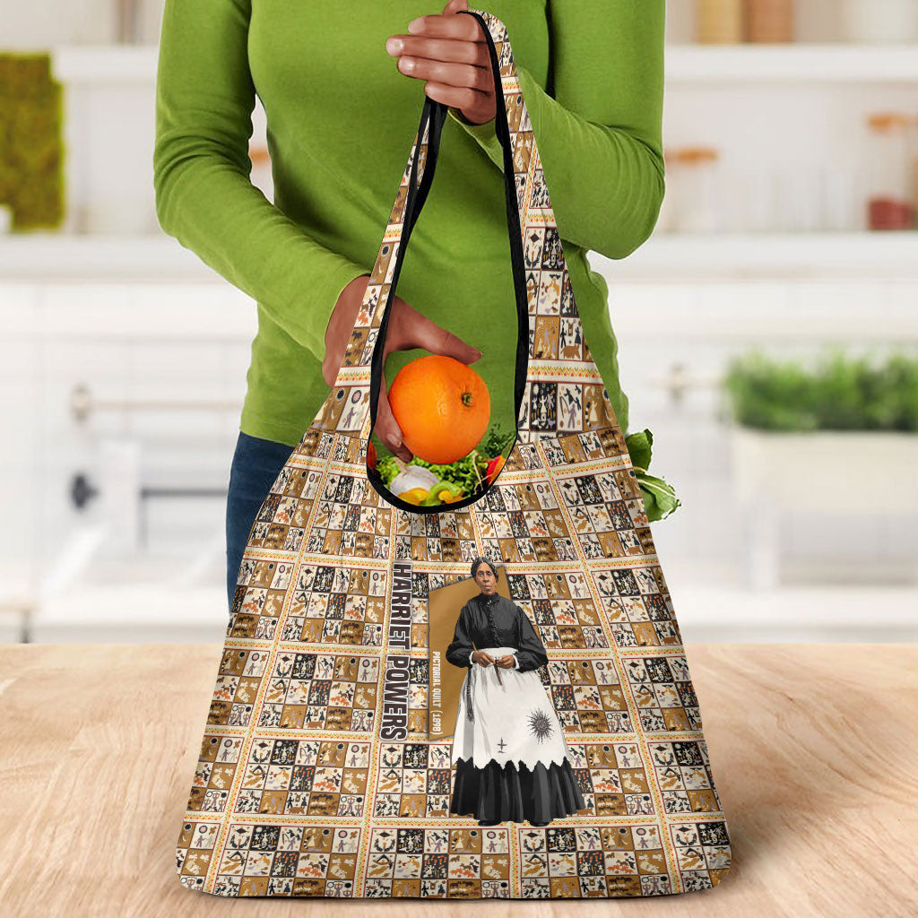 Harriet Powers 1898 Bible Quilt Grocery Bag African American Folk Art