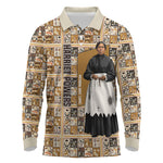 Harriet Powers 1898 Bible Quilt Long Sleeve Polo Shirt African American Folk Art