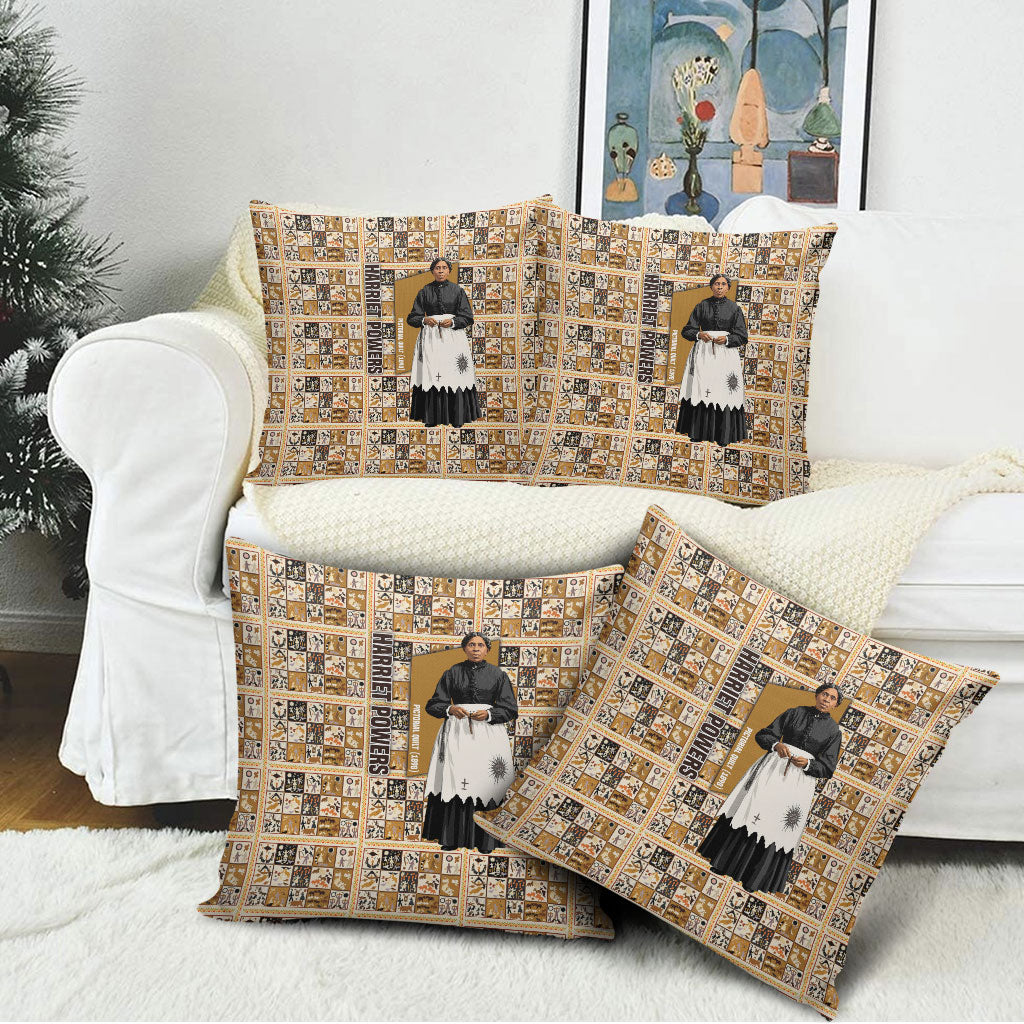 Harriet Powers 1898 Bible Quilt Pillow Cover African American Folk Art