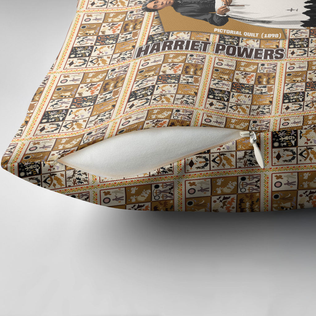 Harriet Powers 1898 Bible Quilt Pillow Cover African American Folk Art