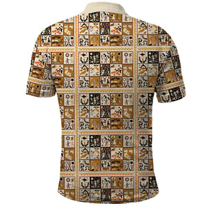 Harriet Powers 1898 Bible Quilt Polo Shirt African American Folk Art