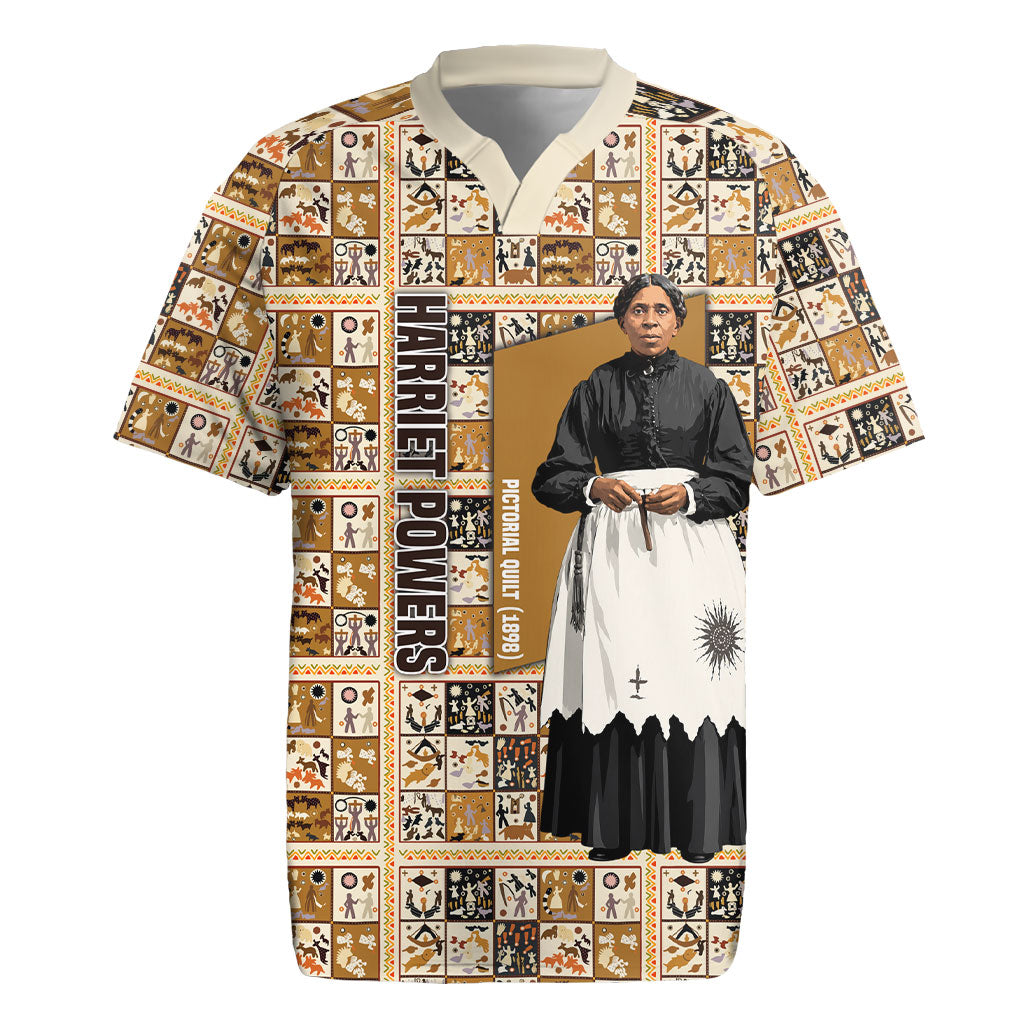 Harriet Powers 1898 Bible Quilt Rugby Jersey African American Folk Art