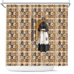 Harriet Powers 1898 Bible Quilt Shower Curtain African American Folk Art