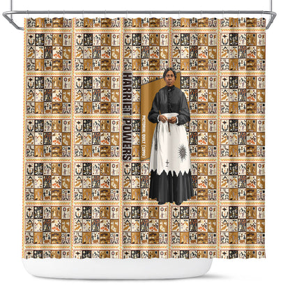 Harriet Powers 1898 Bible Quilt Shower Curtain African American Folk Art