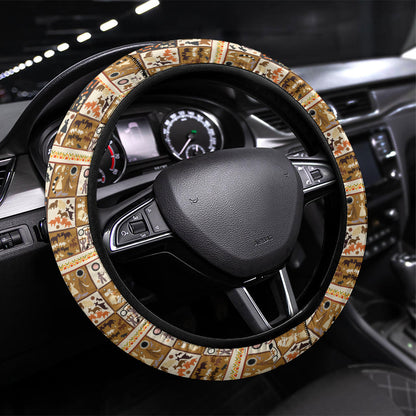 Harriet Powers 1898 Bible Quilt Steering Wheel Cover African American Folk Art