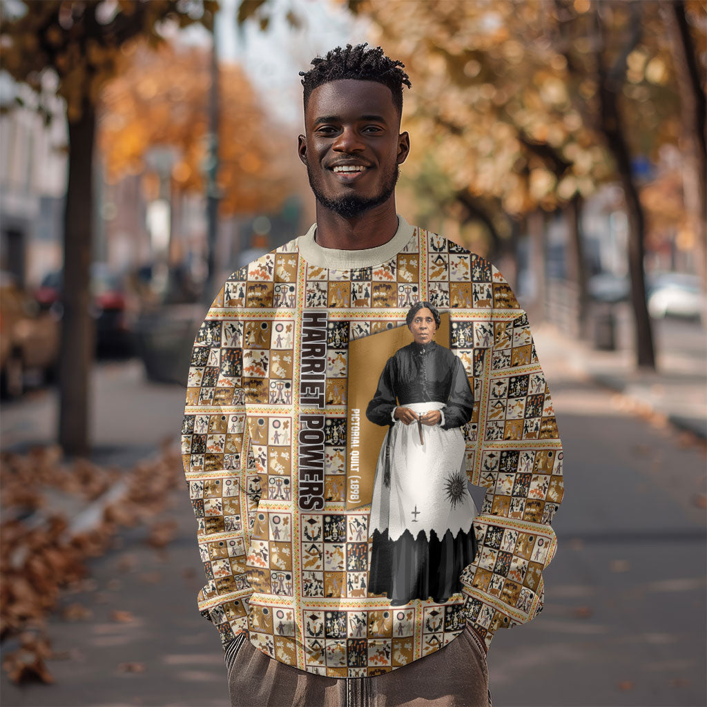 Harriet Powers 1898 Bible Quilt Sweatshirt African American Folk Art