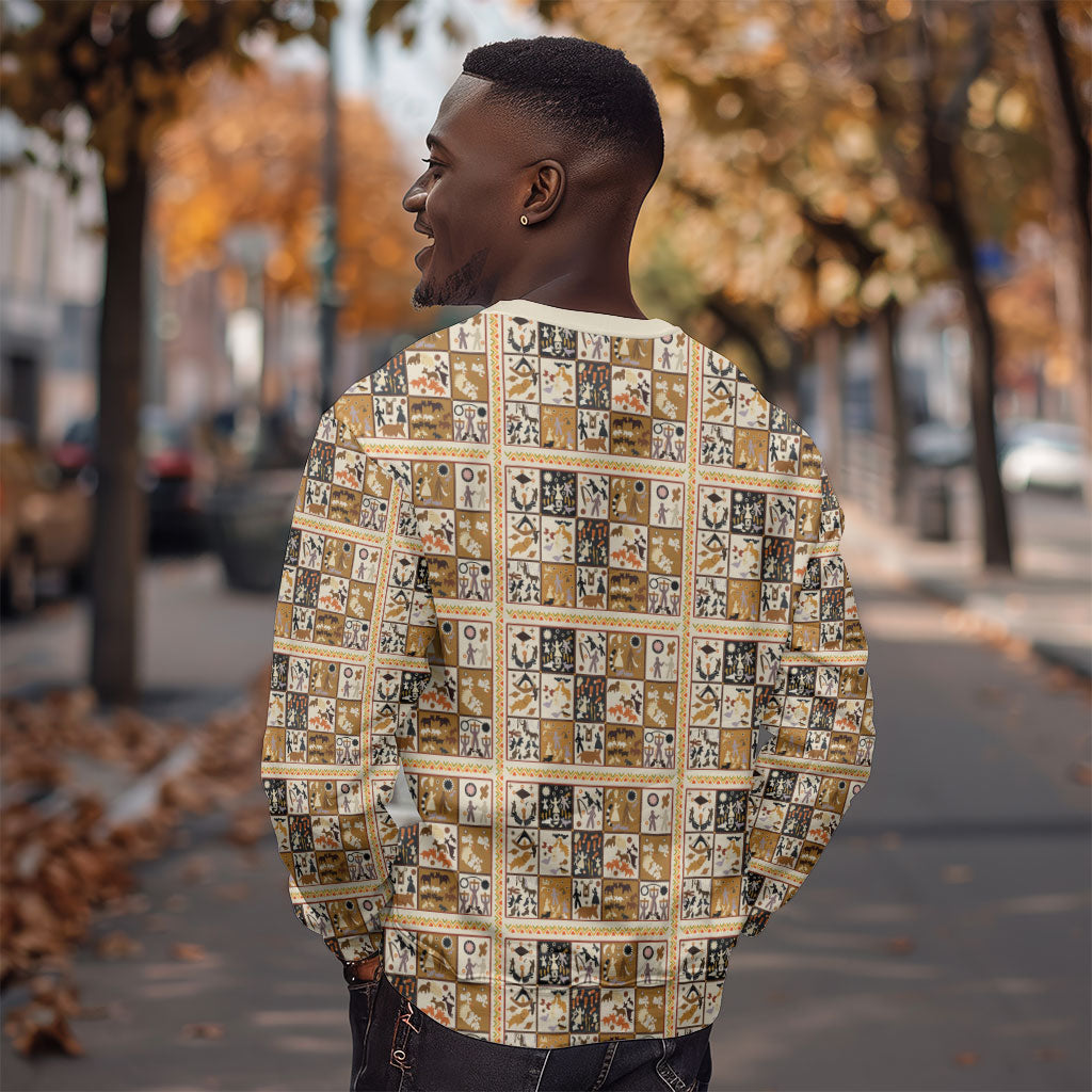 Harriet Powers 1898 Bible Quilt Sweatshirt African American Folk Art