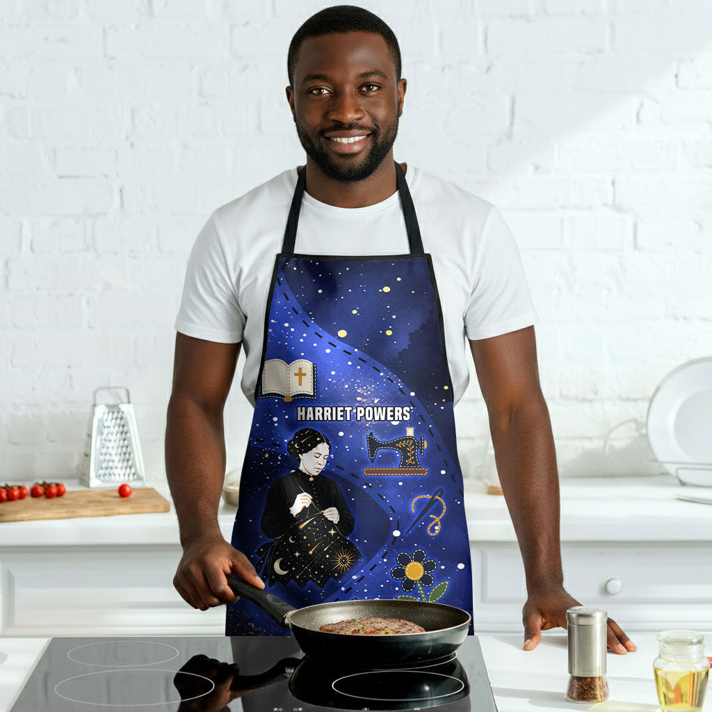Harriet Powers Apron African American History - Galaxy Celestial Starry Night - Folk Art Quilter