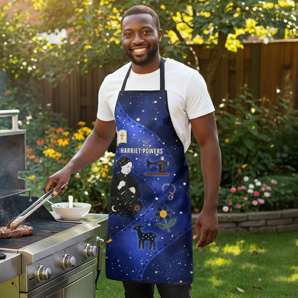 Harriet Powers Apron African American History - Galaxy Celestial Starry Night - Folk Art Quilter