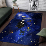 Harriet Powers Area Rug African American History - Galaxy Celestial Starry Night - Folk Art Quilter