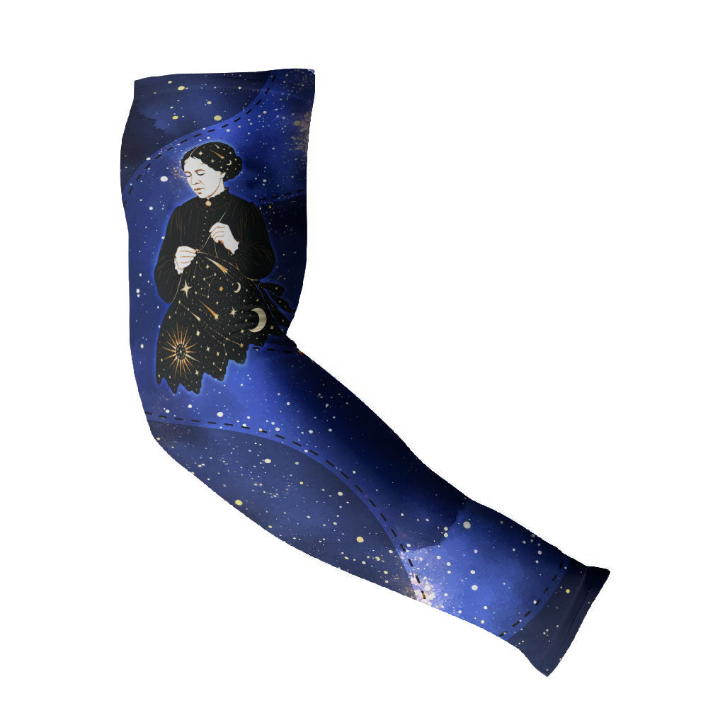 Harriet Powers Arm Sleeves African American History - Galaxy Celestial Starry Night - Folk Art Quilter