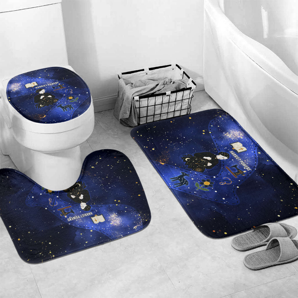 Harriet Powers Bathroom Set African American History - Galaxy Celestial Starry Night - Folk Art Quilter