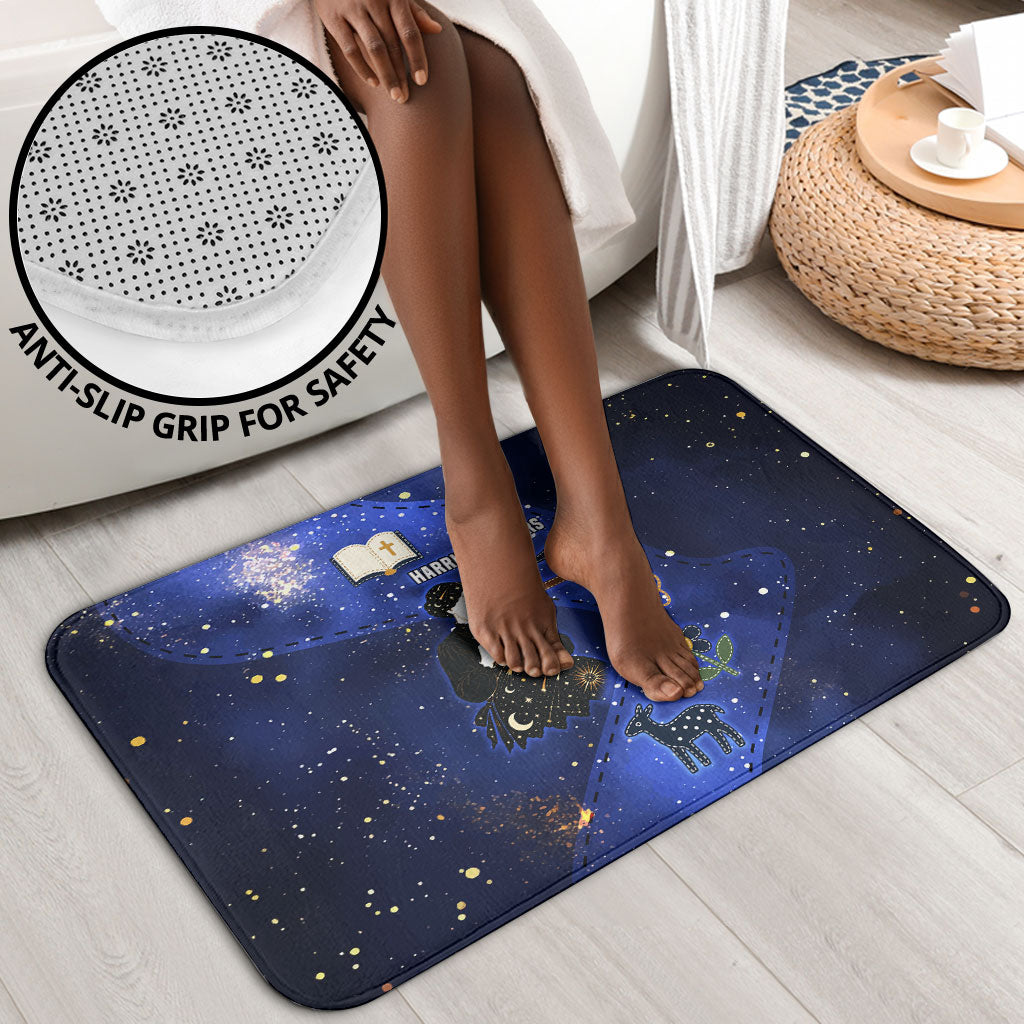 Harriet Powers Bathroom Set African American History - Galaxy Celestial Starry Night - Folk Art Quilter