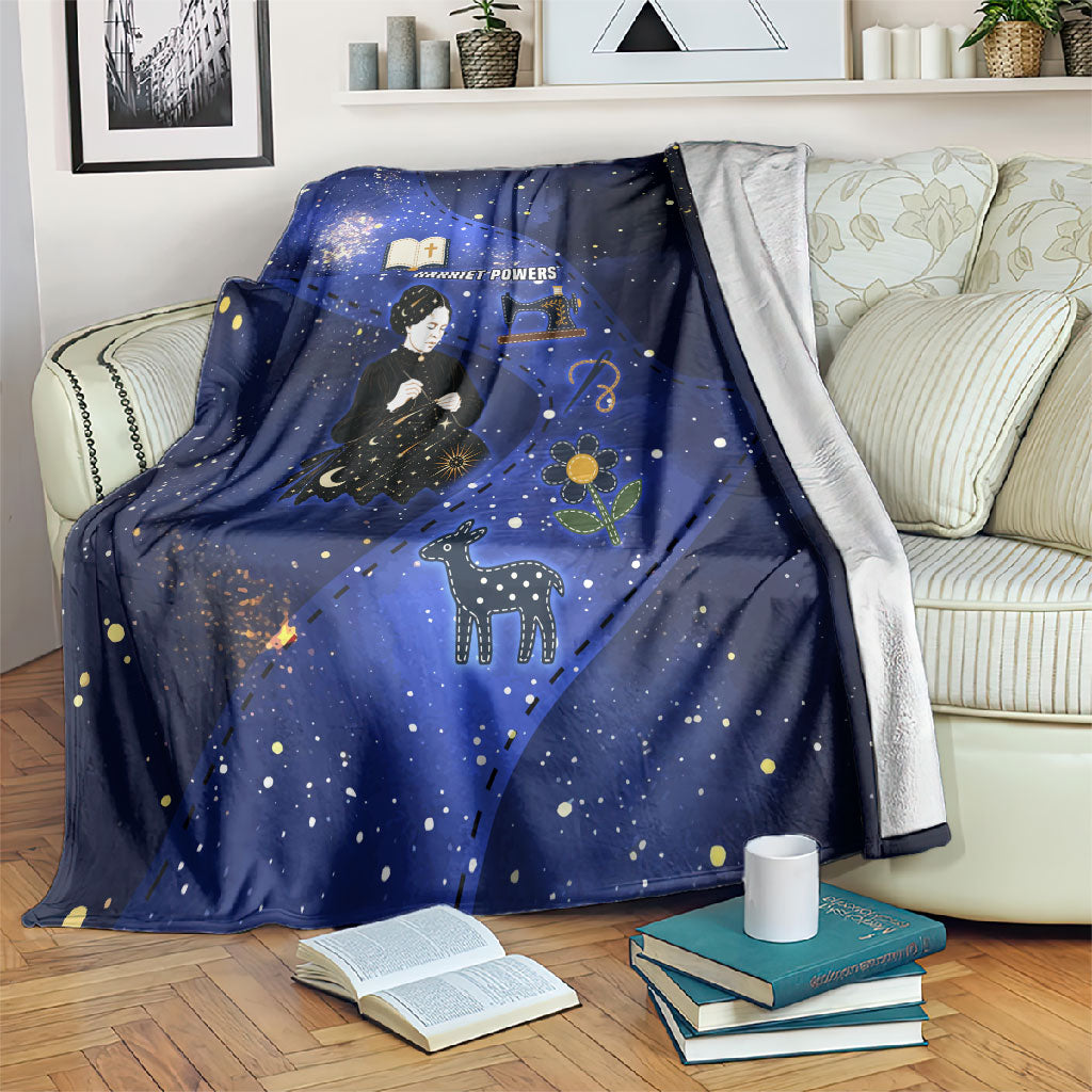 Harriet Powers Blanket African American History - Galaxy Celestial Starry Night - Folk Art Quilter