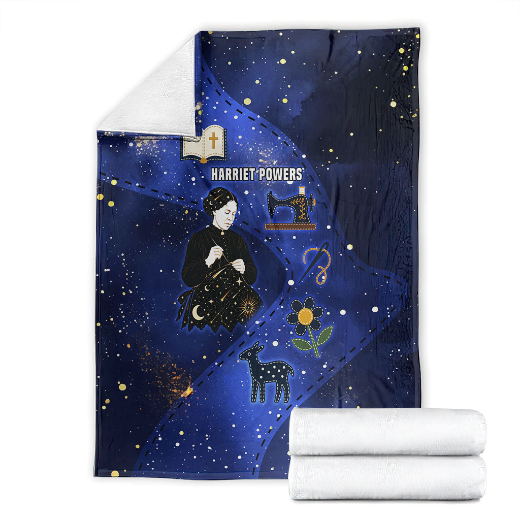 Harriet Powers Blanket African American History - Galaxy Celestial Starry Night - Folk Art Quilter