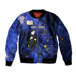 Harriet Powers Bomber Jacket African American History - Galaxy Celestial Starry Night - Folk Art Quilter