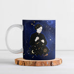 Harriet Powers Ceramic Mug African American History - Galaxy Celestial Starry Night - Folk Art Quilter