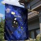 Harriet Powers Garden Flag African American History - Galaxy Celestial Starry Night - Folk Art Quilter