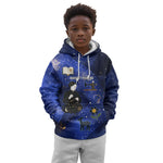 Harriet Powers Kid Hoodie African American History - Galaxy Celestial Starry Night - Folk Art Quilter