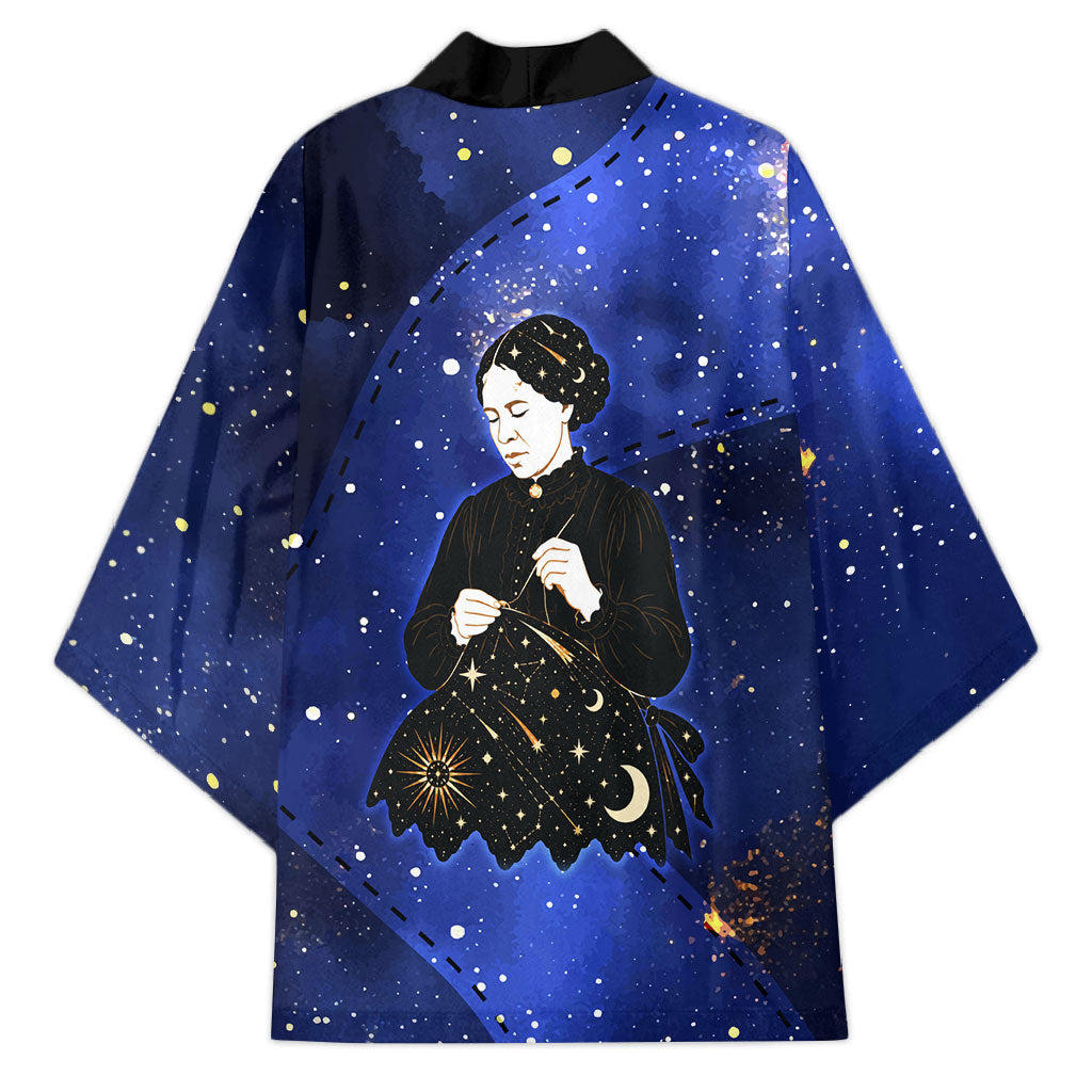 Harriet Powers Kimono African American History - Galaxy Celestial Starry Night - Folk Art Quilter