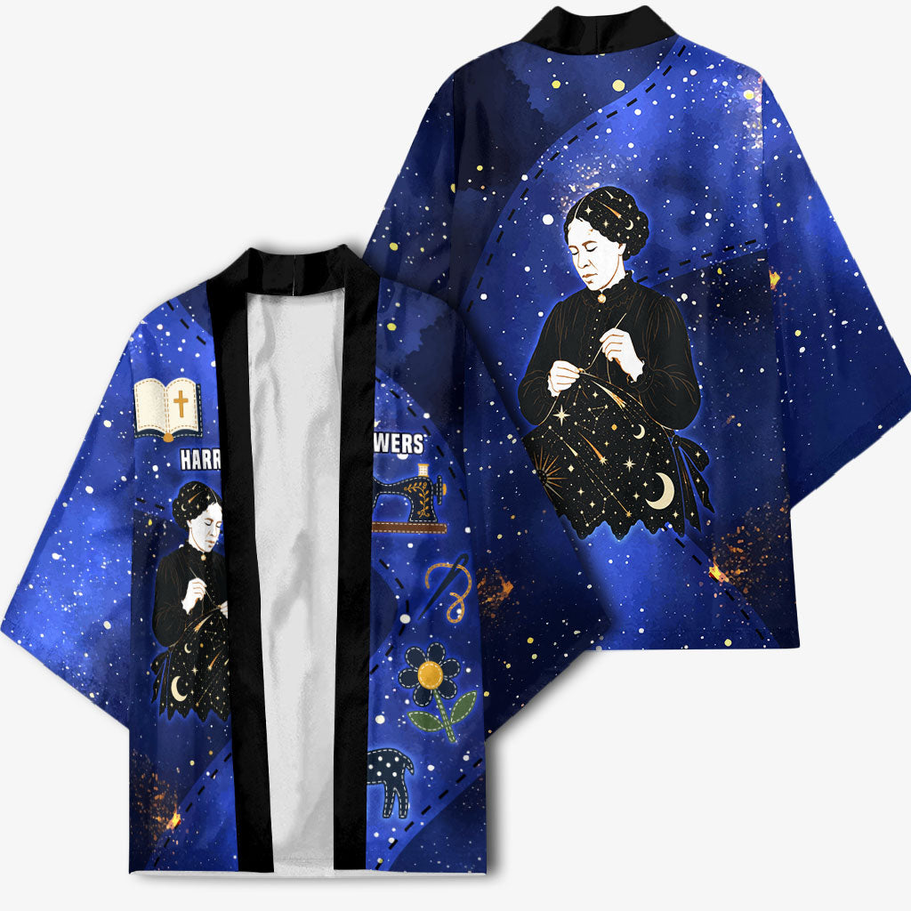 Harriet Powers Kimono African American History - Galaxy Celestial Starry Night - Folk Art Quilter