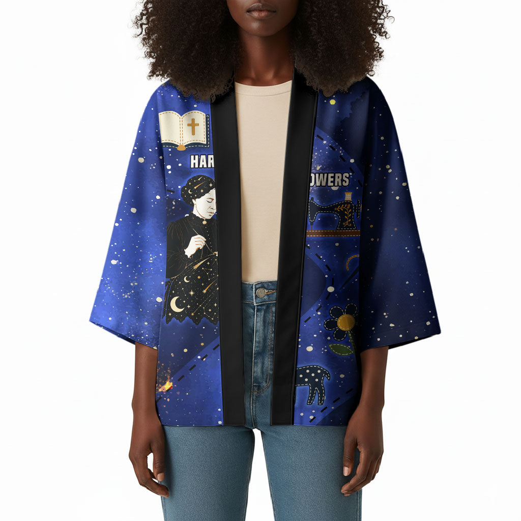 Harriet Powers Kimono African American History - Galaxy Celestial Starry Night - Folk Art Quilter