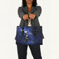 Harriet Powers Leather Bag African American History - Galaxy Celestial Starry Night - Folk Art Quilter