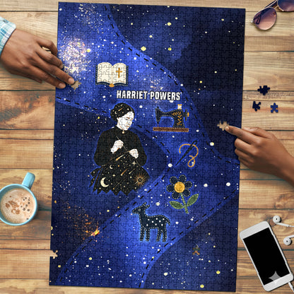 Harriet Powers Puzzle African American History - Galaxy Celestial Starry Night - Folk Art Quilter
