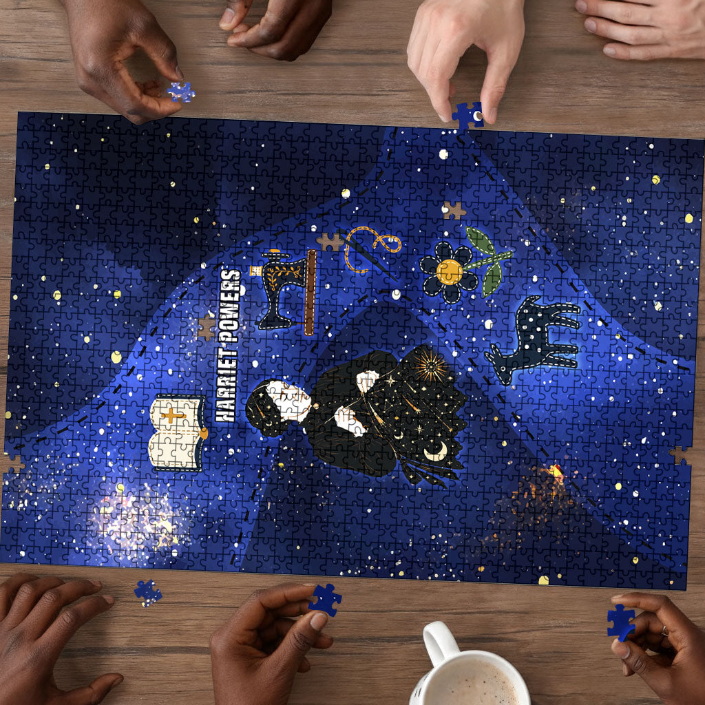 Harriet Powers Puzzle African American History - Galaxy Celestial Starry Night - Folk Art Quilter
