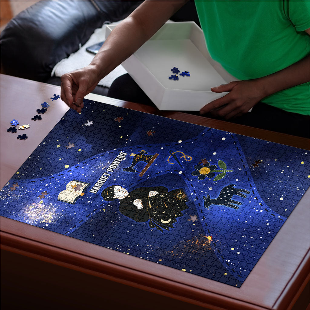 Harriet Powers Puzzle African American History - Galaxy Celestial Starry Night - Folk Art Quilter