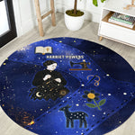 Harriet Powers Round Carpet African American History - Galaxy Celestial Starry Night - Folk Art Quilter