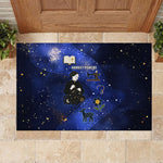 Harriet Powers Rubber Doormat African American History - Galaxy Celestial Starry Night - Folk Art Quilter