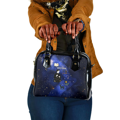Harriet Powers Shoulder Handbag African American History - Galaxy Celestial Starry Night - Folk Art Quilter