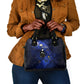 Harriet Powers Shoulder Handbag African American History - Galaxy Celestial Starry Night - Folk Art Quilter