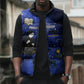 Harriet Powers Sleeveless Puffer Jacket African American History - Galaxy Celestial Starry Night - Folk Art Quilter