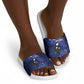 Harriet Powers Slide Sandals African American History - Galaxy Celestial Starry Night - Folk Art Quilter