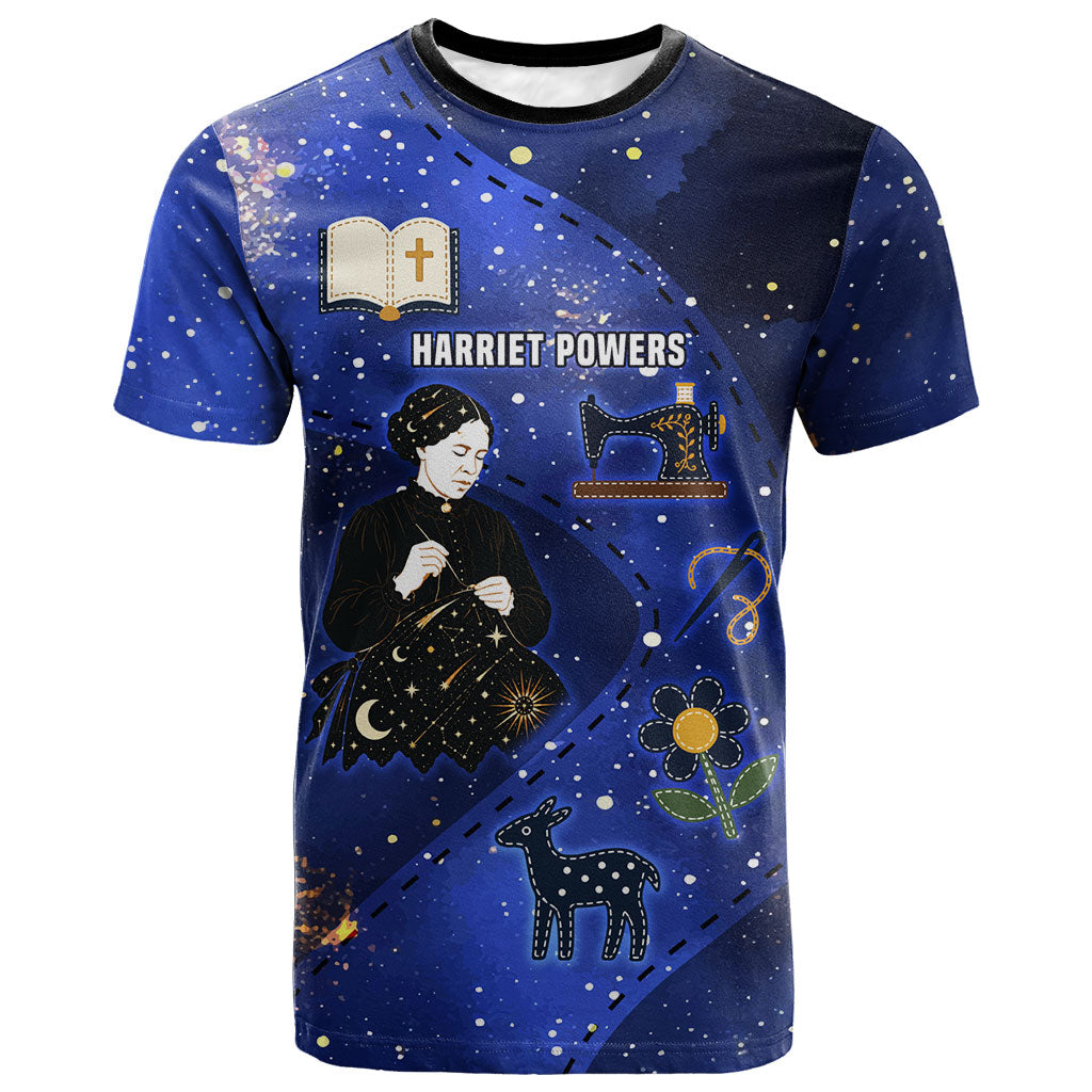 Harriet Powers T shirt African American History - Galaxy Celestial Starry Night - Folk Art Quilter