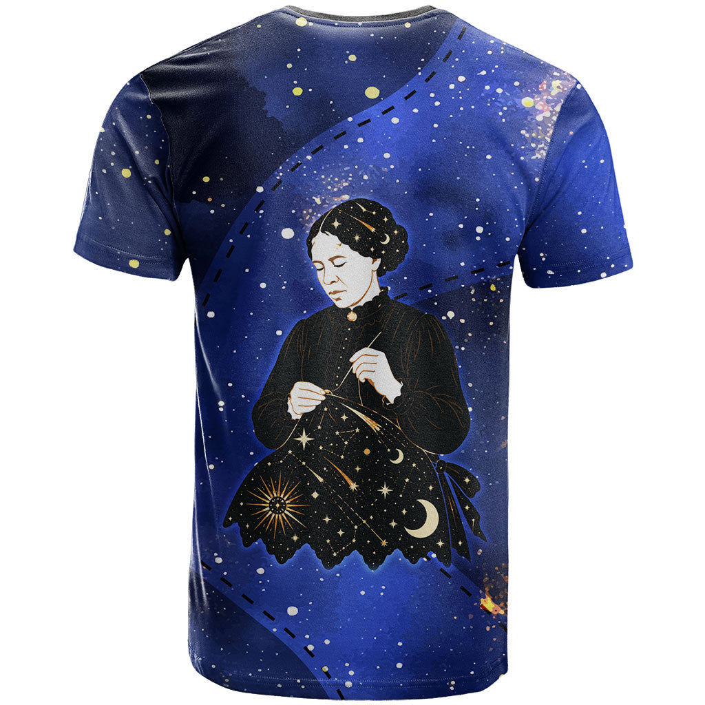 Harriet Powers T shirt African American History - Galaxy Celestial Starry Night - Folk Art Quilter