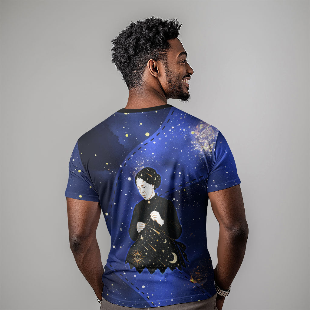 Harriet Powers T shirt African American History - Galaxy Celestial Starry Night - Folk Art Quilter