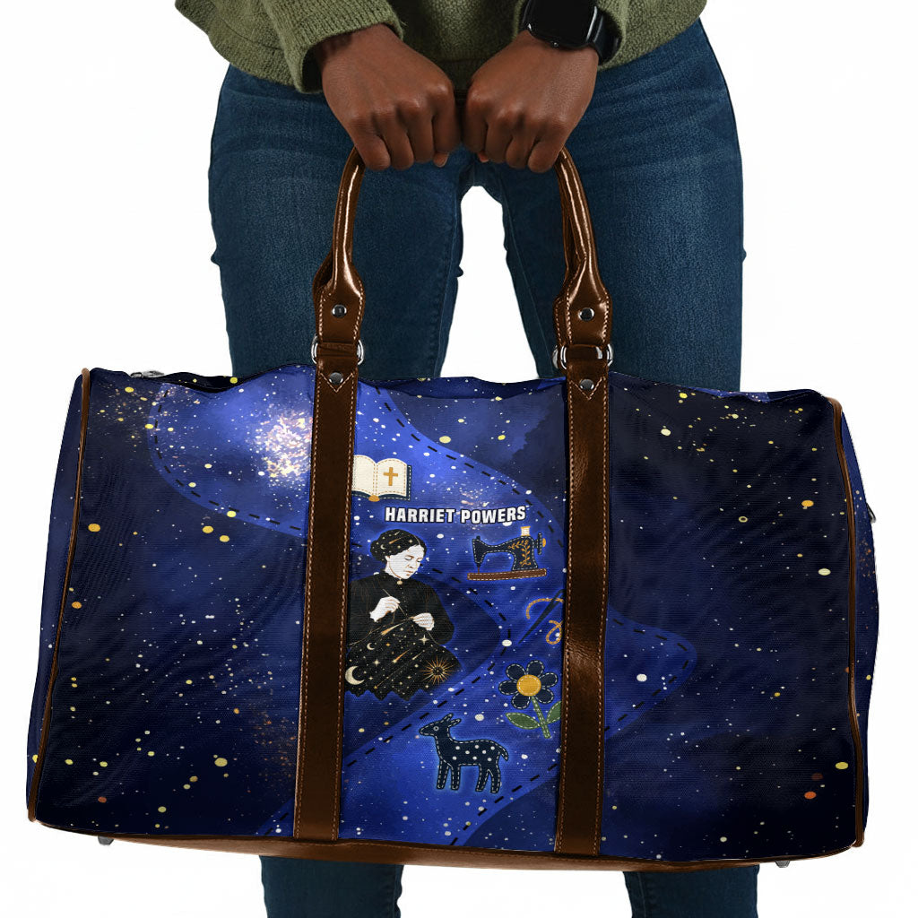 Harriet Powers Travel Bag African American History - Galaxy Celestial Starry Night - Folk Art Quilter