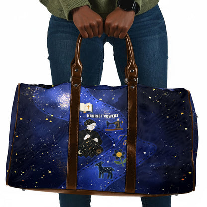 Harriet Powers Travel Bag African American History - Galaxy Celestial Starry Night - Folk Art Quilter