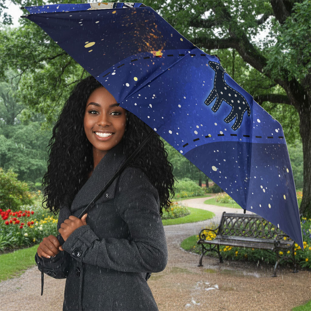 Harriet Powers Umbrella African American History - Galaxy Celestial Starry Night - Folk Art Quilter