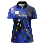 Harriet Powers Women Polo Shirt African American History - Galaxy Celestial Starry Night - Folk Art Quilter