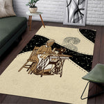 Harriet Powers Celestial Mystery Area Rug Vintage Line Art - African American Folk Quilt Pattern