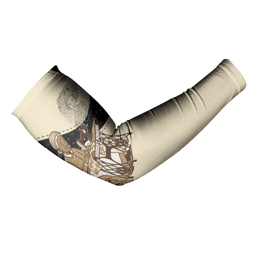 Harriet Powers Celestial Mystery Arm Sleeves Vintage Line Art - African American Folk Quilt Pattern