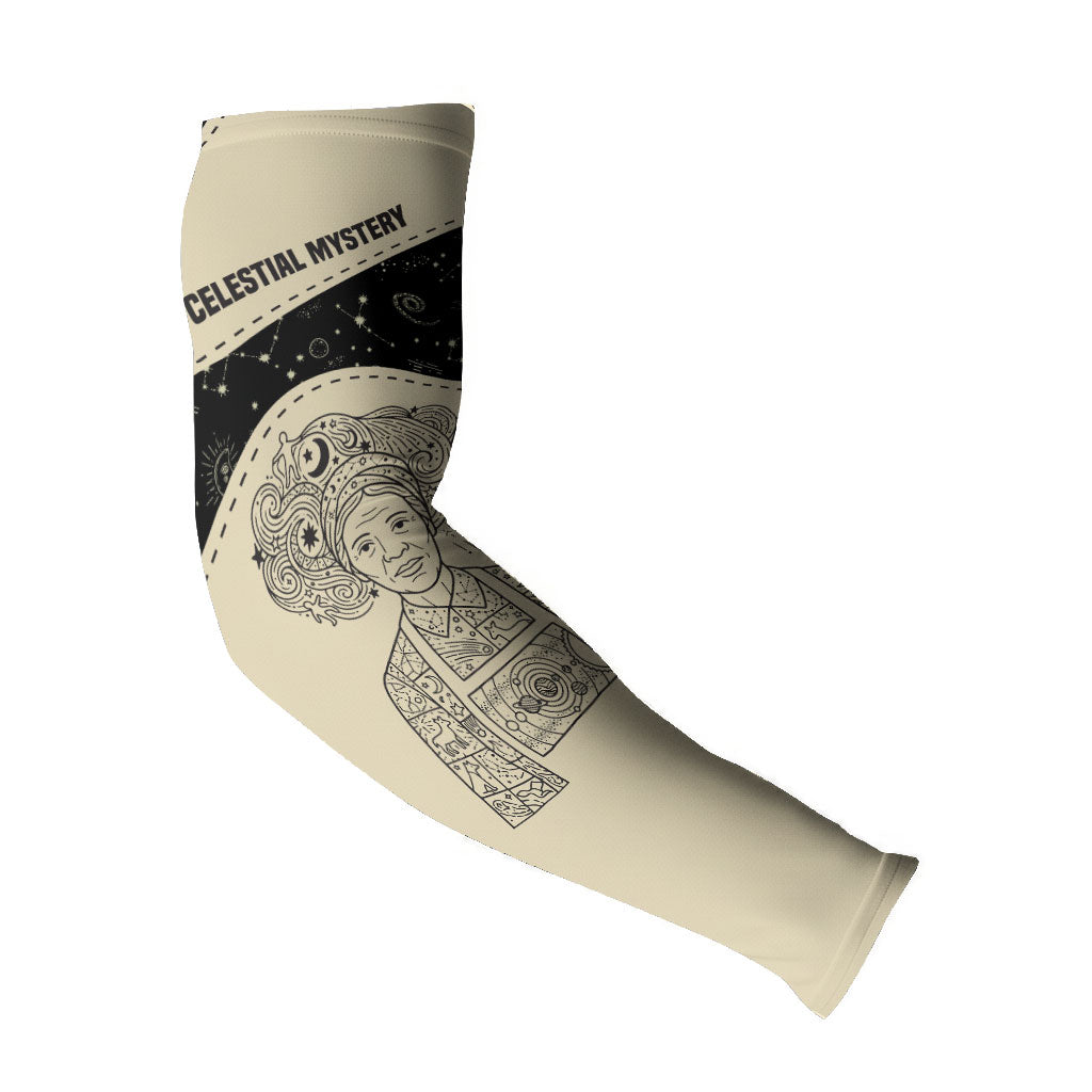 Harriet Powers Celestial Mystery Arm Sleeves Vintage Line Art - African American Folk Quilt Pattern