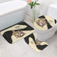 Harriet Powers Celestial Mystery Bathroom Set Vintage Line Art - African American Folk Quilt Pattern