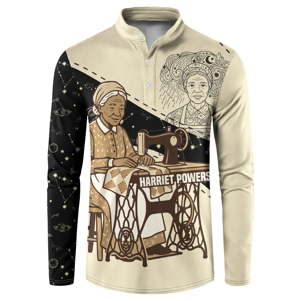 Harriet Powers Celestial Mystery Button Sweatshirt Vintage Line Art - African American Folk Quilt Pattern