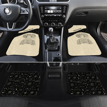 Harriet Powers Celestial Mystery Car Mats Vintage Line Art - African American Folk Quilt Pattern